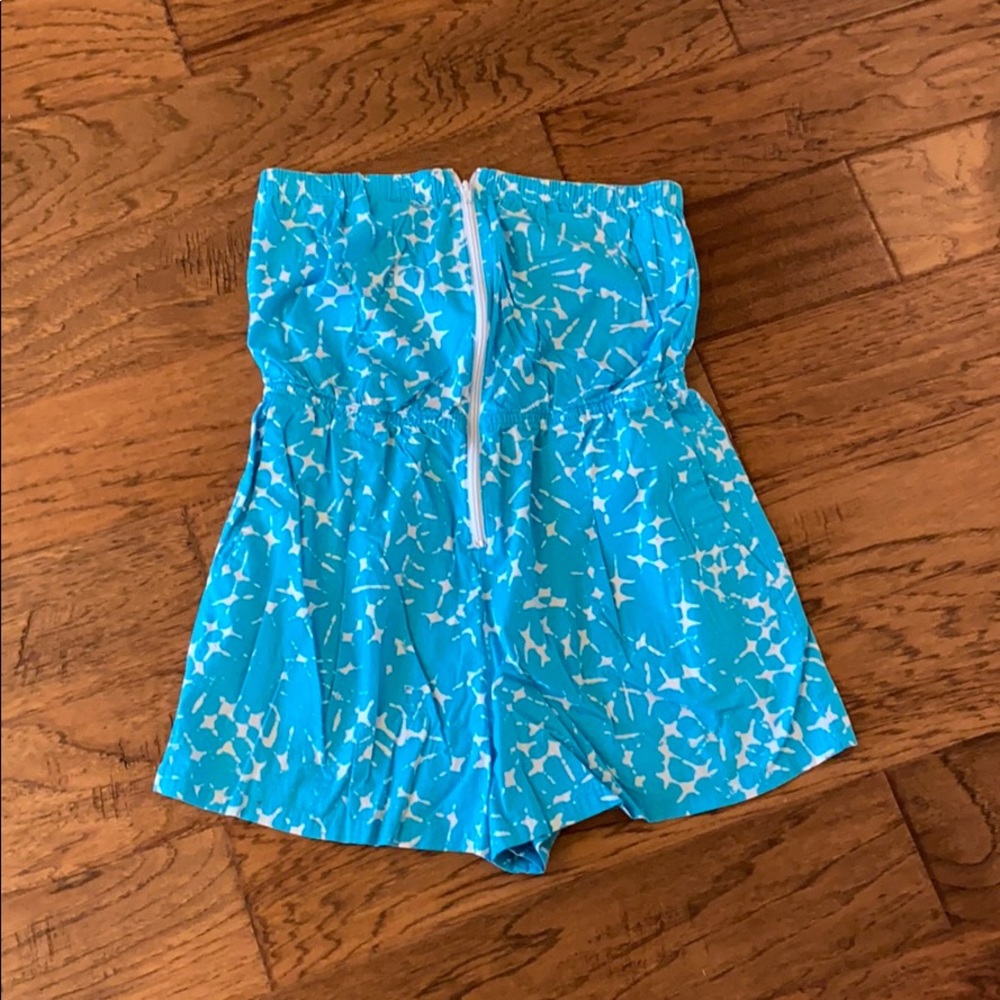 Blue romper / cover up